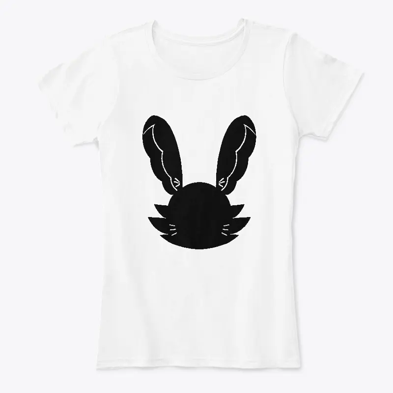 Emo Bunny: Black Logo -Mental Health Art