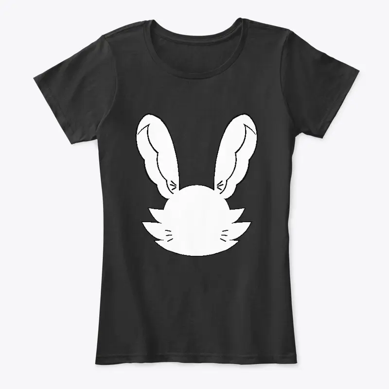 Emo Bunny: White Logo -Mental Health Art