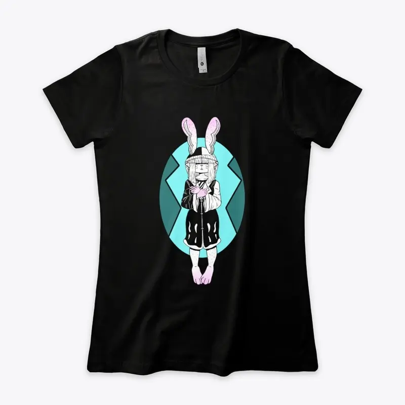 Emo Bunny - Anxiety Rising Bunny Tee 