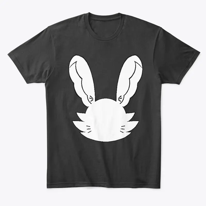 Emo Bunny: White Logo -Mental Health Art